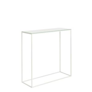 Schönbuch - console Rack, thermo-laque blanc / plateau de verre blanc