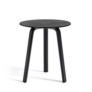 HAY - Bella Table d'appoint Ø 45 cm / H 49 cm, chene teinte noir