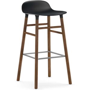 Normann Copenhagen - Form Tabouret de bar 75 cm, pietement noyer / gris