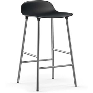 Normann copenhagen - Tabouret de bar form h 65 cm, chrome / noir