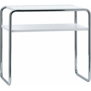 Thonet - B 9 d/1 Table d'appoint, chrome / blanc pur (RAL 9010)