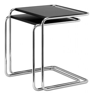 Thonet B 97 Set de table densemble chrome vernis de finition noir profond RAL 9005