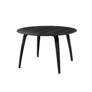 Gubi - Table, Ø 120 x 72 cm, bois de frene teinte en noir