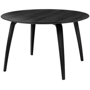 Gubi - Table, Ø 120 x 72 cm, bois de frêne teinté en noir