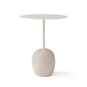 &Tradition & Tradition - Lato Table d'appoint, H 50 cm / Ø 40 cm, ivory white / crema diva Marbre - Publicité