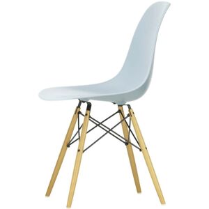 Vitra - Chaise Eames Plastic Side DSW (H 43 cm), Érable jauni/ gris glace, patins feutres blanc