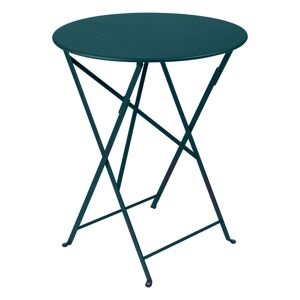 Fermob - Bistro Table pliante Ø 60 cm, bleu acapulco