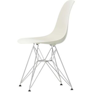 Vitra - Chaise, Chaise Eames Plastic Side DSR, chrome / caillou (feutre basique planeur fonce)