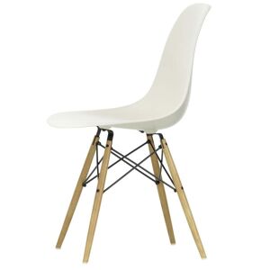 Vitra - Chaise Eames Plastic Side Chair DSW, couleur miel de frene / cailloutis (feutre glider blanc)