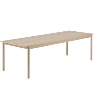 Muuto - Table de repas lineaire en bois 260 x 90 cm, chene