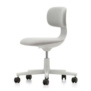 Vitra - Rookie Chaise de bureau, soft grey / Plano blanc creme / gris sierra (roulettes pour sols durs)