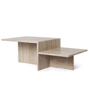 ferm LIVING Distinct Table basse pierre de travertin