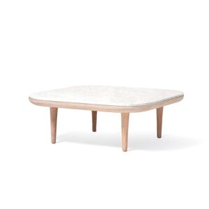 &Tradition & tradition - Table basse Fly SC4, 80 x 80 cm, chêne blanc/marbre Bianco Carrara