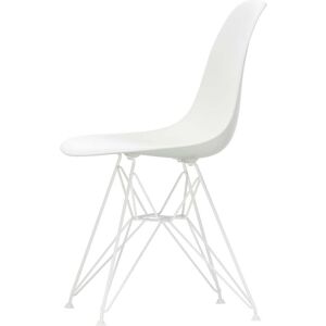 Vitra - Chaise Eames plastic side chair DSR, blanc / blanc (patins en feutre blanc)