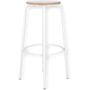 Jan kurtz - Tabouret de bar paris h 75 cm, blanc