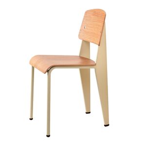 Vitra - Chaise Prouve Standard, chene naturel / ecru (patins en feutre)