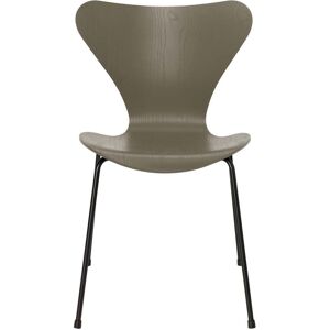 Fritz Hansen - Série 7 chaise, noir / frêne olive green teinté