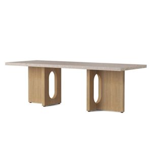 Audo - Androgyne Table basse 120 x 45 cm, chêne naturel / Kunis Breccia sable - Publicité