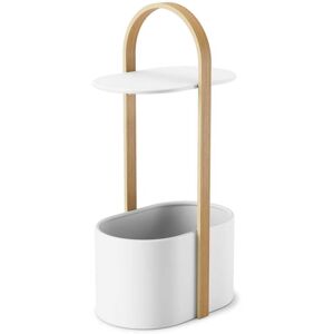 Umbra Bellwood Storage Table dappoint avec tablette naturel blanc