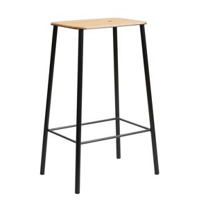 Frama - Adam Tabouret de bar, H 65 cm, chene huile / noir