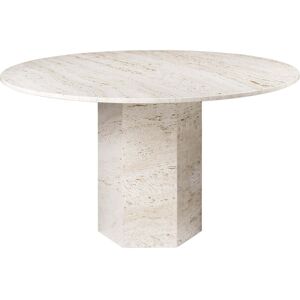 Gubi - Epic Table à manger, Ø 130 cm, blanc neutre