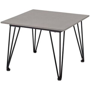 Bloomingville - Mundo Table basse 55 x 55 cm, Béton gris / noir