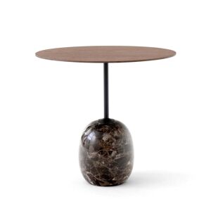 &Tradition & Tradition - Lato Table d'appoint H 45 cm, 40 x 50 cm, Noyer / Marbre Emparador - Publicité