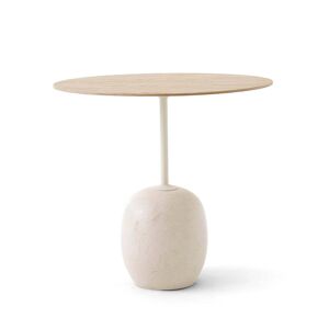 &Tradition & Tradition - Lato Table d'appoint H 45 cm, 40 x 50 cm, Chêne / Marbre Crema Diva - Publicité