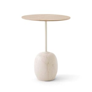 &Tradition & Tradition - Lato Table d'appoint, H 50 cm / Ø 40 cm, Chêne / Marbre Crema Diva - Publicité