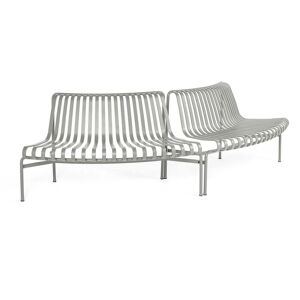 HAY - Palissade Park Dining Bench , Out / Out (set de 2), sky grey