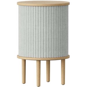 Umage - Audacious Table d'appoint avec connexion USB, Ø 38 x H 5 9. 3 cm, chêne naturel / sterling