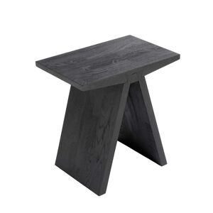 Muubs - Angle Tabouret, 45 x 45 cm, chene laque noir