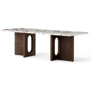 Audo - Androgyne Table basse 120 x 45 cm, chêne foncé / Calacatta Viola - Publicité