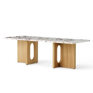 Audo - Androgyne Table basse 120 x 45 cm, chene nature / Calacatta Viola