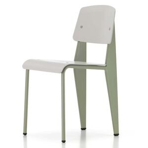 Vitra - Prouvé Standard SP Chair , Gris Vermeer (lisse) / warmgrey, patins en feutre (sol dur)