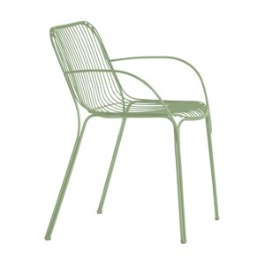 Kartell - Hiray Chaise avec accoudoirs, vert sauge