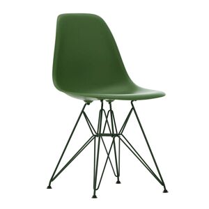 Vitra - Eames Plastic Side Chair DSR, forest / vert foncé (patins en plastique basic dark)