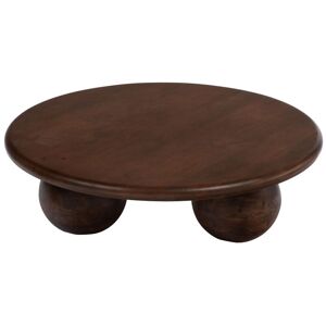 AMADEUS Table basse ronde ethnique en manguier D90 - kano - bois foncé - Publicité