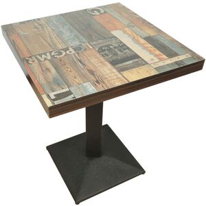 Table Haute, Table de Bar Carrée Vintage 60x75cm Table de bar Table Bistro AQB108 - Aqrau - Publicité