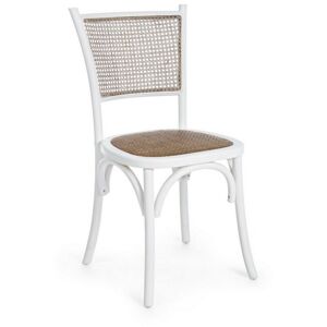 IPERBRIKO Chaise en bois blanc de style rustique - Publicité