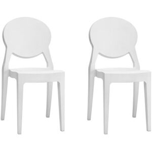 Chaise Lot de 2 chaises Igloo polycarbonate blanc