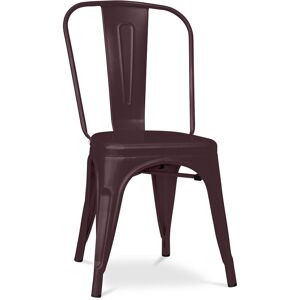 TOLIX STYLE Chaise en acier de salle à manger - Design industriel - Nouvelle édition - Stylix Bronze - Metal, Acier - Bronze - Publicité