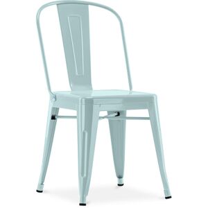 TOLIX STYLE Chaise de salle à manger en acier - Design industriel - Nouvelle édition - Stylix Vert pâle - Acier - Vert pâle - Publicité