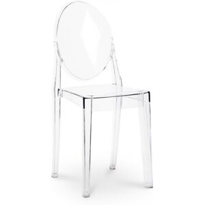 LES TENDANCES Chaise design polycarbonate transparent Louiva - Publicité