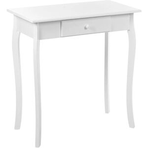 BELIANI Console Blanche en mdf et Bois de Pin à 1 Tiroir Moderne Bureau Elégant Albia - Blanc - Publicité