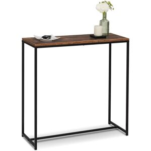 IDMARKET Console dayton plateau effet vieilli design industriel - Multicolore - Publicité