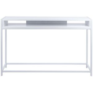 Console design métal Fushion - 120 x 30 x 81 - Blanc