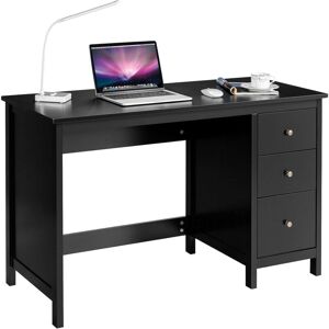 Costway - Bureau d'Ordinateur, Table de Bureau avec 3 Tiroirs de Rangement, Bureau d'Écriture, Table d'Étude, Postes de Travail pour Chambre, Bureau, - Publicité