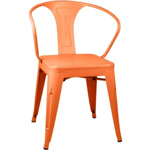 Chaise de salle à manger Vintage 53x45x80cm Thinia Home Orange - Publicité