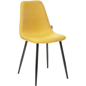 Lot de 2 chaises style Vintage pieds métal noir Nathalia Atmosphera Couleur: Jaune - Jaune - Publicité